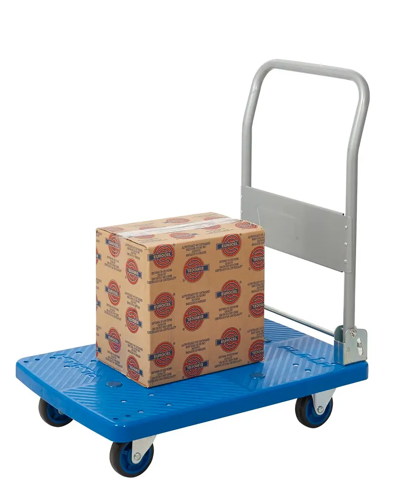 Produktfoto 1 von RS PRO Plattformwagen, Polypropylen Flachbett, bis 150 kg 860 mm 720 mm 490 mm