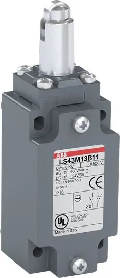 Produktfoto 1 von ABB Endschalter, Rollenhebel, 1 Schließer/1 Öffner, IP 66, Zinklegierung