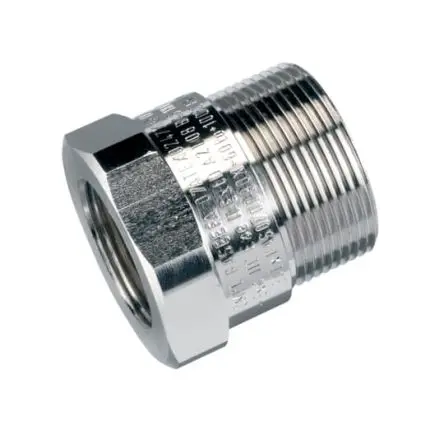 Produktfoto 1 von Thomas & Betts Glands Messing vernickelt Schlauchadapter M32 32 mm Metallisch Messing vernickelt-Finish IP66