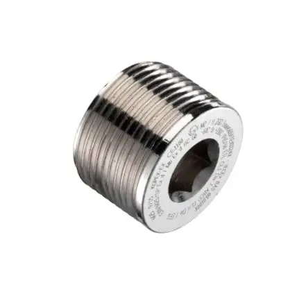 Produktfoto 1 von Thomas & Betts Glands Blindstopfen M40, Messing vernickelt Mit Gewinde, Metallisch