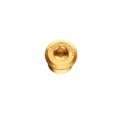 Produktfoto 1 von Thomas & Betts Glands Blindstopfen M25, Messing vernickelt Mit Gewinde, IP66, Metallisch