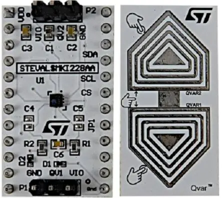 Produktfoto 1 von STMicroelectronics Drucksensor-Kit mit Qvar-Funktionalität basierend auf ILPS22QS, Evaluierungsplatine Entwicklungstool