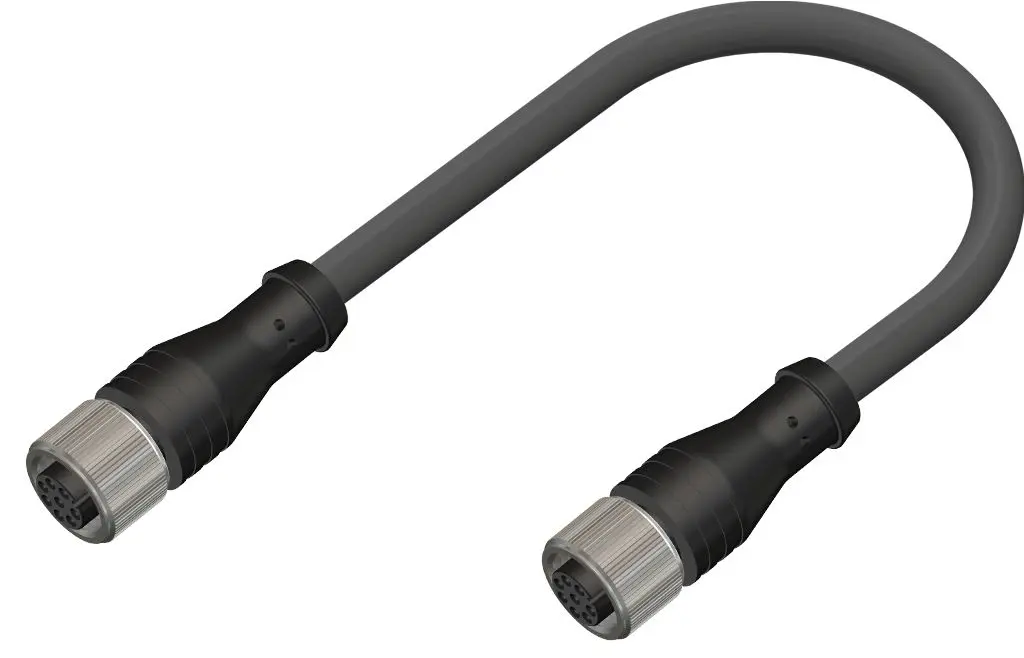 Produktfoto 1 von RS PRO CDF12S, 8-polig Sensor-Betätigungselementkabel, Gerade Buchse 8 / Gerade Buchse, Länge 5 m