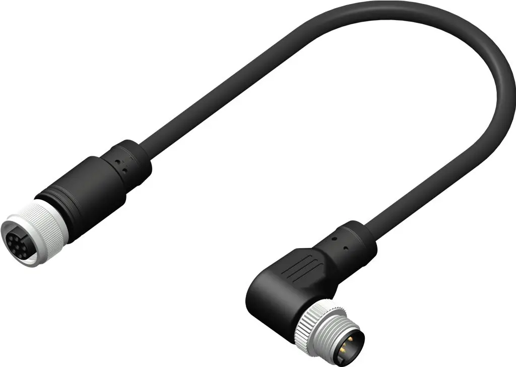Produktfoto 1 von RS PRO CDF12S, 8-polig Sensor-Betätigungselementkabel, Gerade Buchse 8 / Gerade Stecker, Länge 5 m