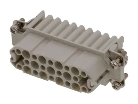 Produktfoto 1 von Molex 93601 Modul für robusten Stromversorgungsstecker Buchse, 25-polig 10A, Einsatz für gedrehte Crimpkontakte für