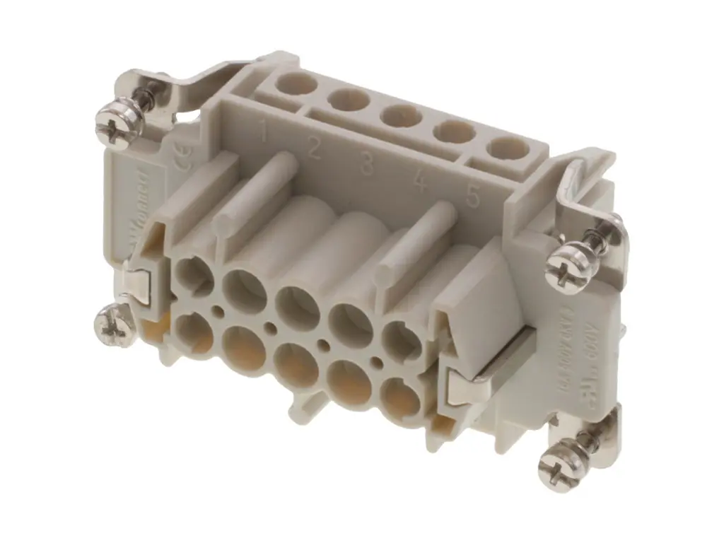 Produktfoto 1 von Molex 93601 Robustes Power Steckverbinder-Modul, 10-polig 16A Buchse, Schraubklemmen-Einsatz Schrauben für