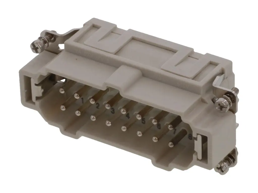 Produktfoto 1 von Molex Copper Alloy Robustes Power Steckverbinder-Modul, 16-polig 16A Stecker, Federanschlussklemmen-Einsatz für