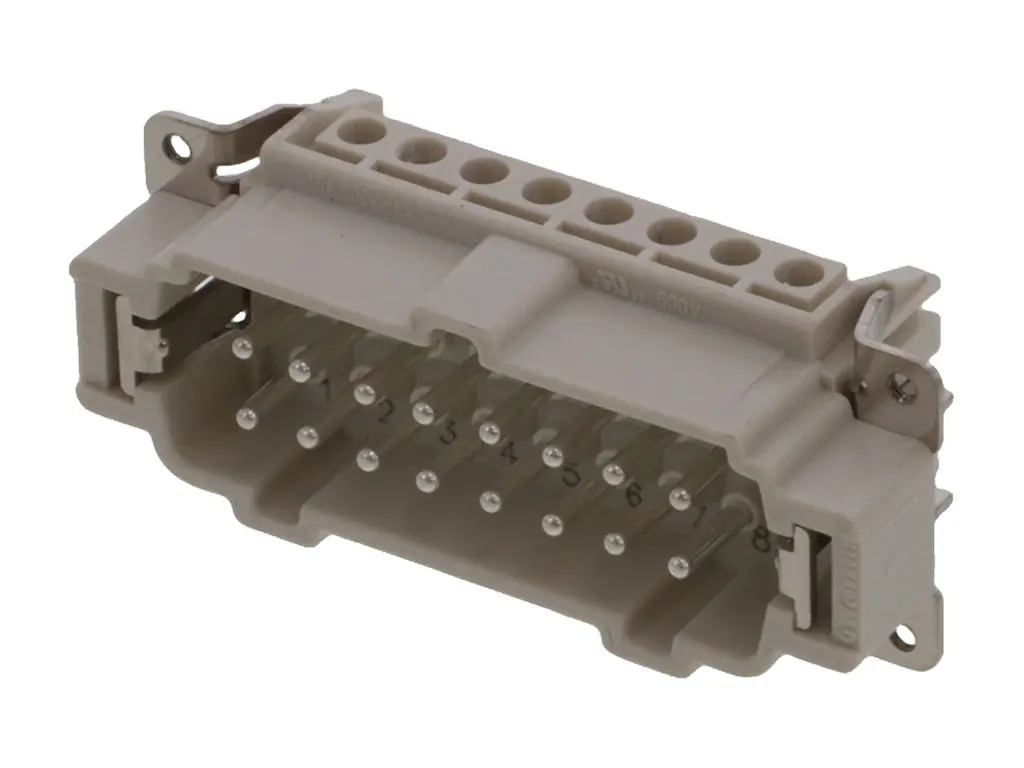 Produktfoto 1 von Molex 93601 Robustes Power Steckverbinder-Modul, 16-polig 16A Stecker, Schraubklemmen-Einsatz Schrauben für