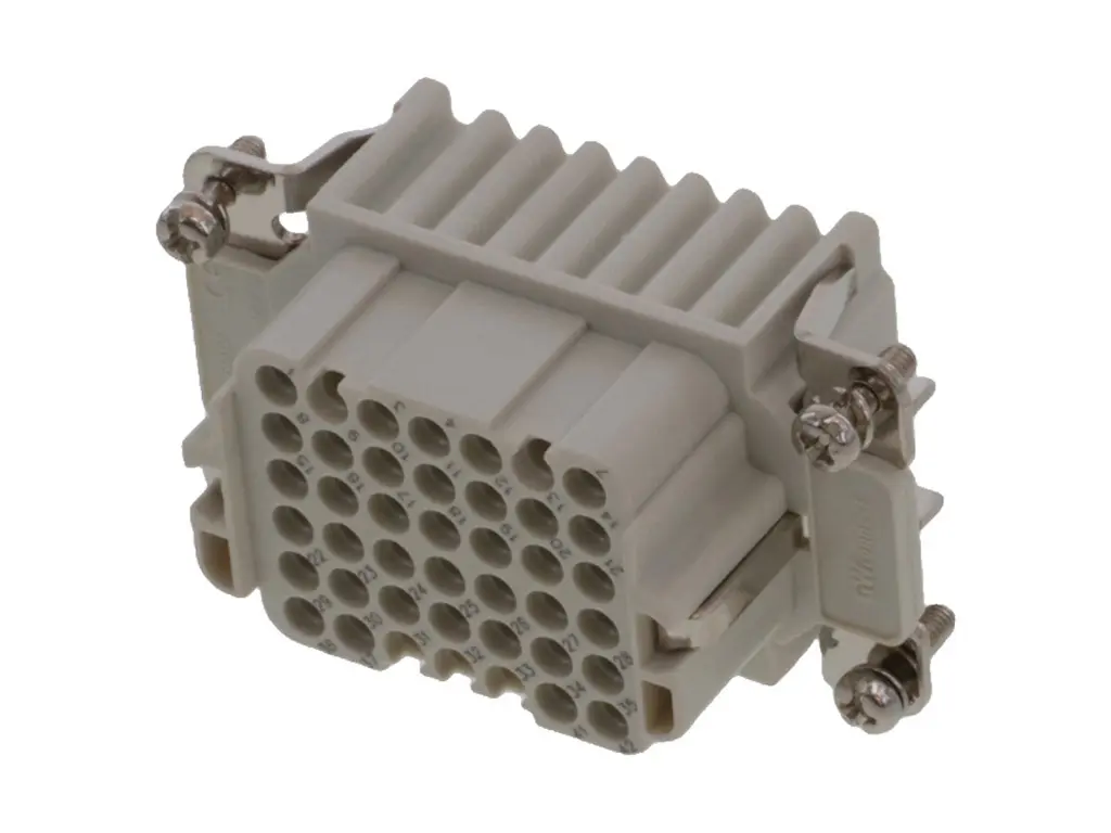 Molex 93601 Robustes Power Steckverbinder-Modul, 42-polig 10A Buchse, Crimpkontakteinsatz für Elektronische Maschinen