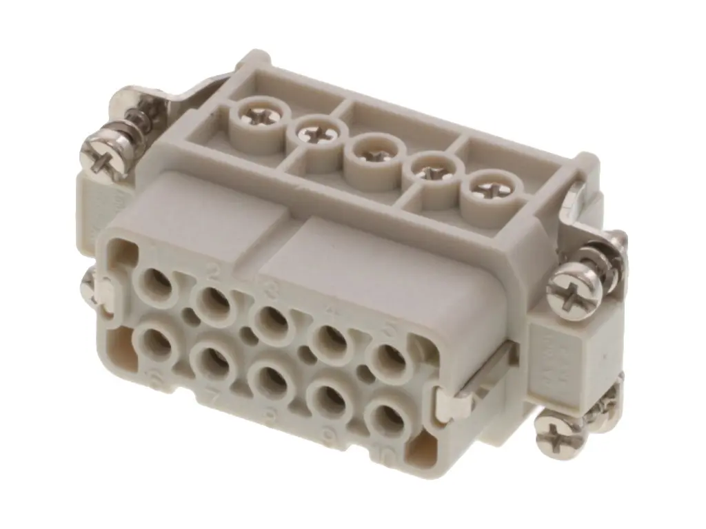 Produktfoto 1 von Molex 93601 Robustes Power Steckverbinder-Modul, 10-polig 16A Buchse, Schraubklemmen-Einsatz Schrauben für