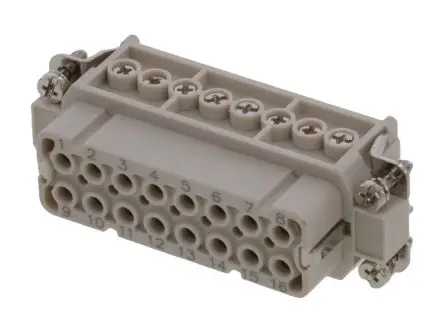 Produktfoto 1 von Molex 93601 Modul für robusten Stromversorgungsstecker Buchse, 16-polig 16A, Schraubklemmeneinsatz. Terminal für