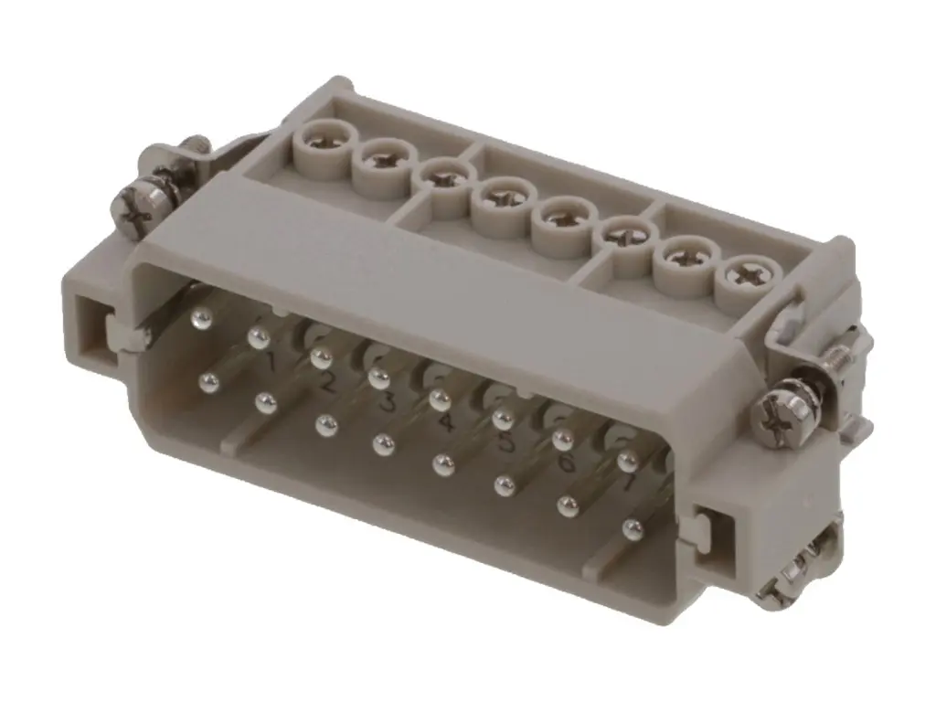 Produktfoto 1 von Molex 93601 Robustes Power Steckverbinder-Modul, 16-polig 16A Stecker, Schraubklemmen-Einsatz für Elektronische