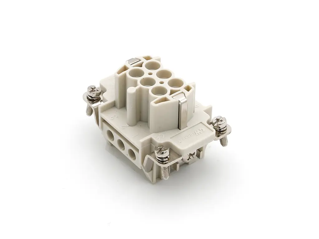 Produktfoto 1 von Molex 93601 Robustes Power Steckverbinder-Modul, 6-polig 16A Buchse, Schraubklemmen-Einsatz Schrauben für Elektronische