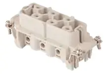 Produktfoto 1 von Molex 93601 Robustes Power Steckverbinder-Modul, 6-polig 35A Buchse, Schraubklemmen-Einsatz für Elektronische Maschinen