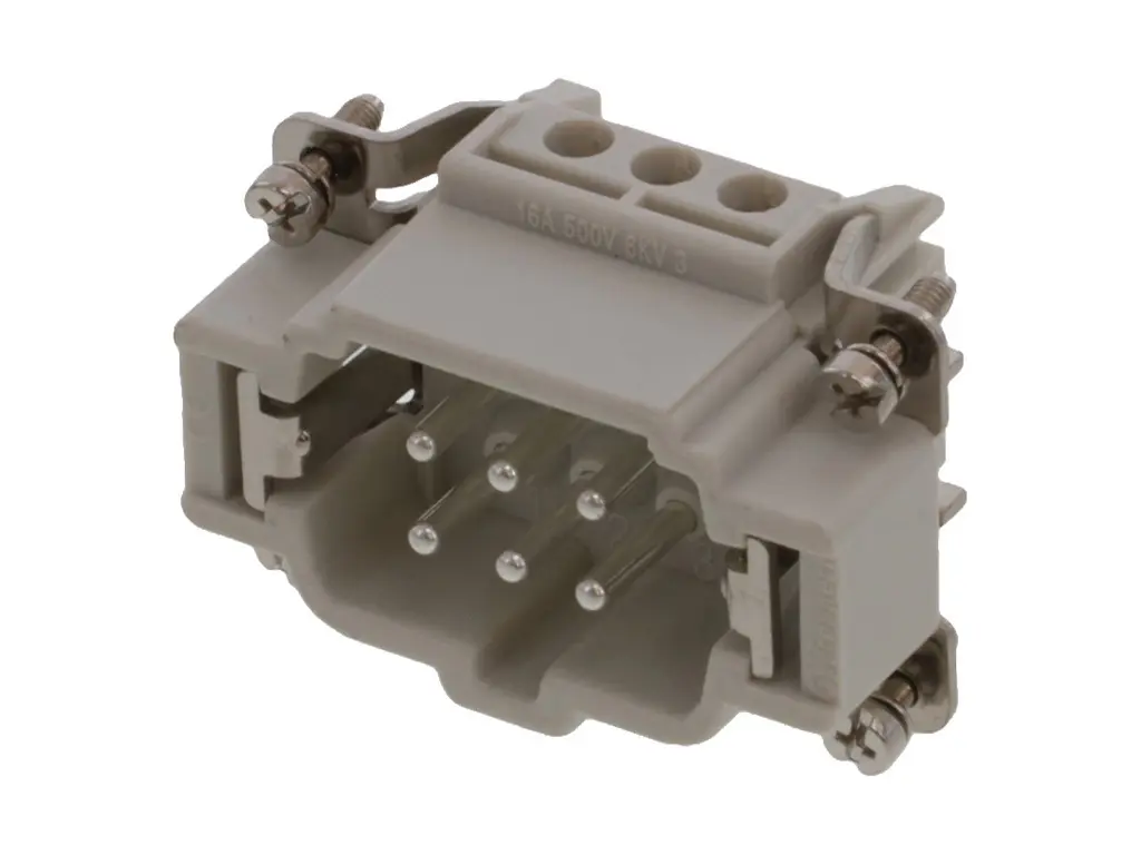 Produktfoto 1 von Molex 93601 Robustes Power Steckverbinder-Modul, 6-polig 16A Stecker, Schraubklemmen-Einsatz Schrauben für