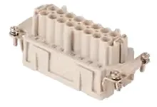 Produktfoto 1 von Molex 93601 Robustes Power Steckverbinder-Modul, 24-polig 16A Buchse, Steckklemmeinsatz Einstecken für Elektronische