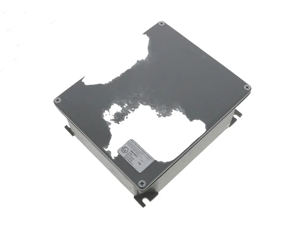 Produktfoto 1 von Molex 93604; Gehäuse; Aluminiumdruckguss; Grau RAL 7037 Geflanscht IP66 Breite 215 mm Höhe 91 mm Länge 252 mm