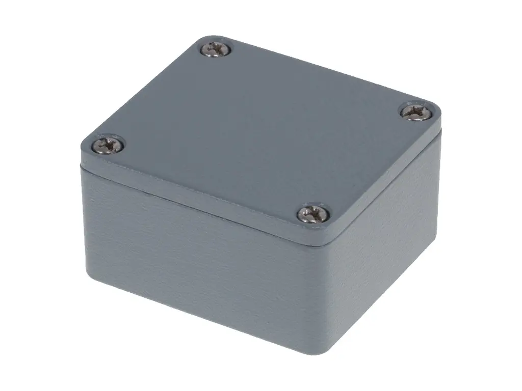 Produktfoto 1 von Molex 93604; Gehäuse; Aluminiumdruckguss; Grau RAL 7001 IP69, IP66 Breite 64 mm Höhe 36 mm Länge 58 mm