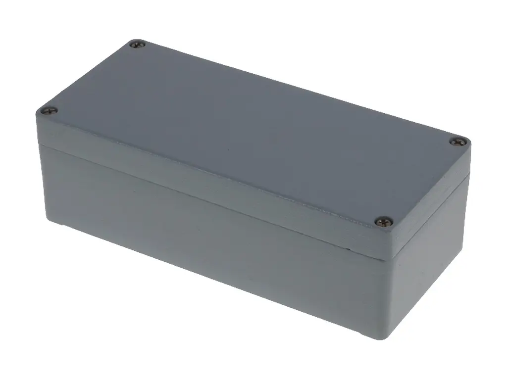 Produktfoto 1 von Molex 93604; Gehäuse; Aluminiumdruckguss; Grau RAL 7001 IP66, IP69 Breite 80 mm Höhe 57 mm Länge 175 mm