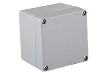 Produktfoto 1 von Molex 93604; Gehäuse; Aluminiumdruckguss; Grau RAL 7001 IP66, IP69 Breite 100 mm Höhe 80 mm Länge 100 mm