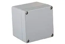 Produktfoto 1 von Molex 93604; Gehäuse; Aluminiumdruckguss; Grau RAL 7001 IP66, IP69 Breite 100 mm Höhe 80 mm Länge 100 mm