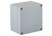 Produktfoto 1 von Molex 93604; Gehäuse; Aluminiumdruckguss; Grau RAL 7001 IP66, IP69 Breite 120 mm Höhe 80 mm Länge 122 mm