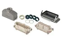 Produktfoto 1 von Molex 93603 Schwere Steckverbinder Schott 16A Schraubbefestigung Stecker/Buchse 6-polig, 500V