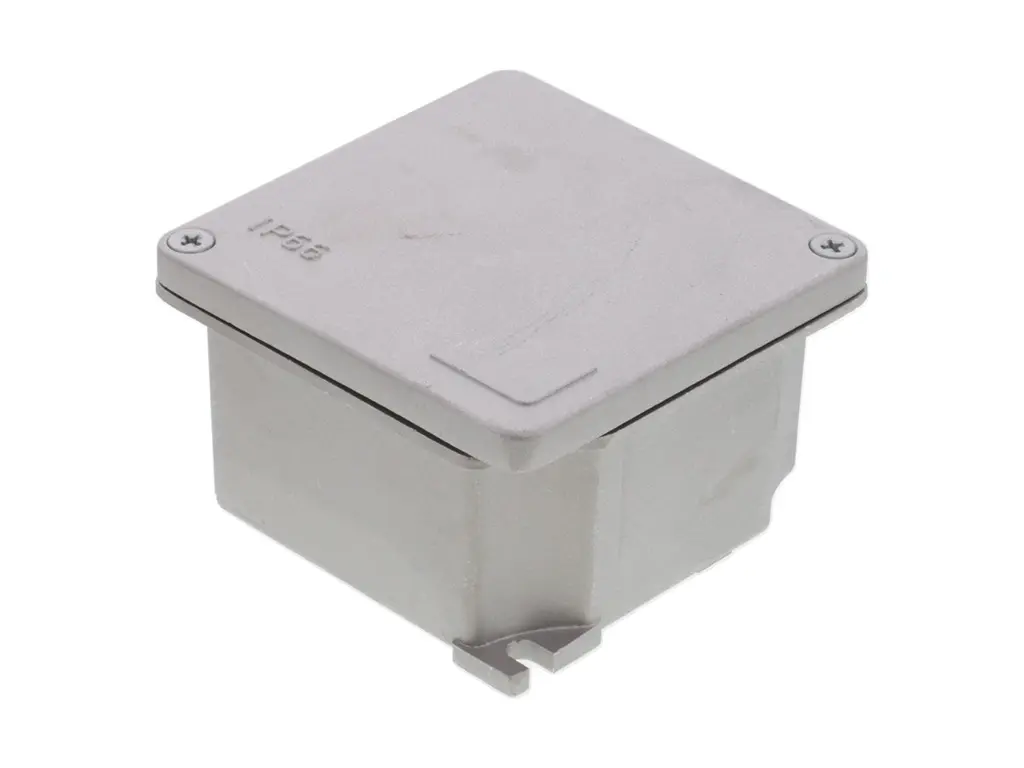 Produktfoto 1 von Molex 93604; Gehäuse; Aluminiumdruckguss; Sand Geflanscht IP66, IP69 Breite 101 mm Höhe 58 mm Länge 101 mm