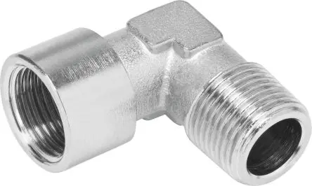 Produktfoto 1 von Festo Messing vernickelt, 8030219, Pneumatischer Anschluss Winkelanschluss 1/2 in R
