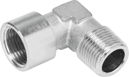 Produktfoto 1 von Festo Messing vernickelt, 8030216, Pneumatischer Anschluss Winkelanschluss 1/8 in R