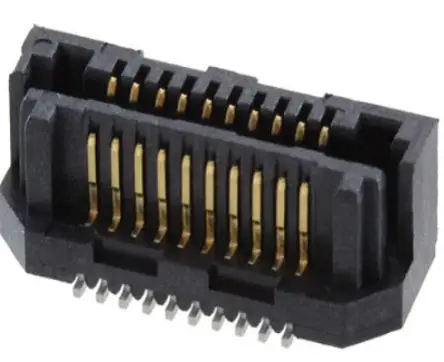 Produktfoto 1 von Samtec LSS Leiterplattenleiste Gerade, 20-polig / 1-reihig, Raster 0.5 mm Raster Oberfläche, Kabel-Platine, Ummantelt