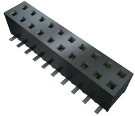 Produktfoto 1 von Samtec SSM Leiterplattenbuchse Gerade Oberfläche 6-polig / 2-reihig, Raster 2.54 mm Lot