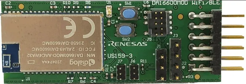 Produktfoto 1 von Renesas WLAN- und Bluetooth-Module, 30 → 160MHz WLAN- und Bluetooth-Modul für DA16600, Bluetooth, Wi-Fi