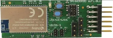 Produktfoto 1 von Renesas DA16600 Pmod-Karte WiFi- und Bluetooth-Modul Evaluierungsplatine für DA16600, WLAN, Bluetooth 160 MHz