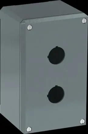 Produktfoto 1 von ABB Modular Metal Drucktastengehäuse, 2, Grau, Aluminium, IP66