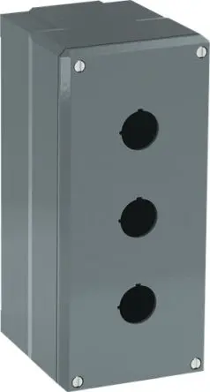 Produktfoto 1 von ABB Modular Metal Drucktastengehäuse, 3, Grau, Aluminium