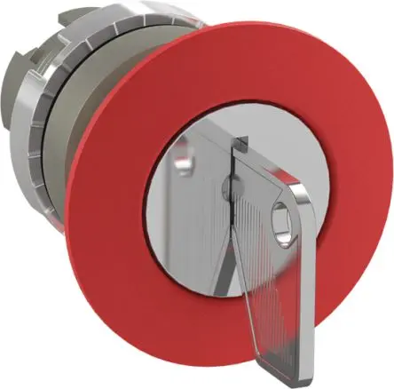 Produktfoto 1 von ABB 1SFA1 Druckschalter Ø 40 mm, Rot Schlüsselentriegelung Pilzkopf, IP66