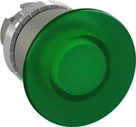 Produktfoto 1 von ABB 1SFA1 Druckschalter Ø 40 mm, Grün Tastend Pilzkopf, IP66
