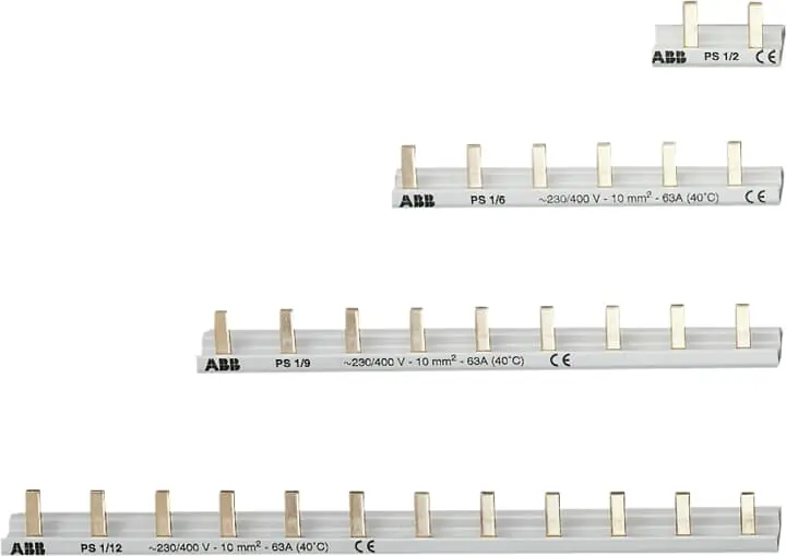 Produktfoto 1 von ABB Busbars and Accessories (IEC Range) Stromschiene für Miniatur-Überlastschalter