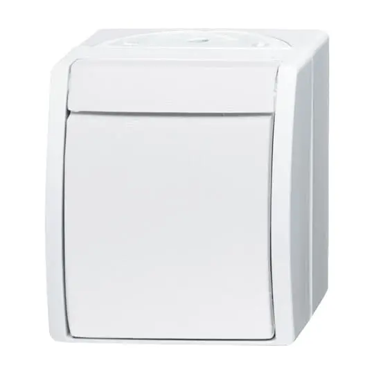 Produktfoto 1 von ABB 2CKA001085A Wippschalter Kippschalter 1-teilig, 2 Wege Weiß IP44 10 A, Kunststoff