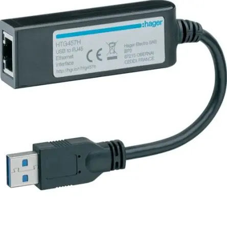 Produktfoto 1 von Hager USB-Netzwerkadapter 0.21 m