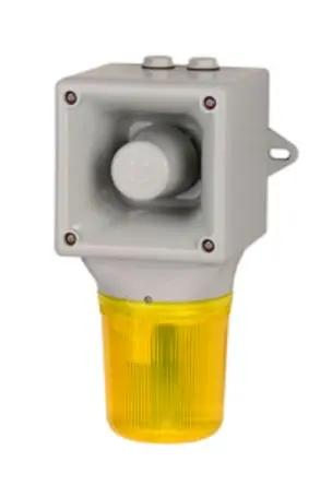 Produktfoto 1 von e2s AB105STR Xenon, Stroboskop-Licht Schall- und Lichtsignal-Kombination Blau, Klar, Magenta, Grün, Rot, Gelb, Gelb IP65