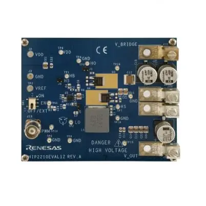 Produktfoto 1 von Renesas Electronics Evaluierungsplatine, Evaluierungsplatine Halbbrücken-Treiber, für HIP2210