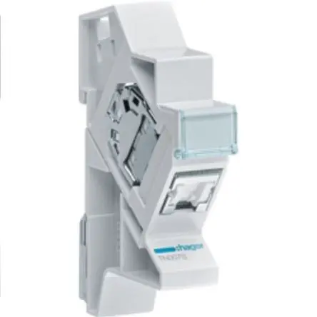Produktfoto 1 von Hager TN007S RJ-Steckverbinder, Kat. 6, RJ45 Typ Modularer Steckverbinder, Abschirm STP, Anschlüsse 1 Port