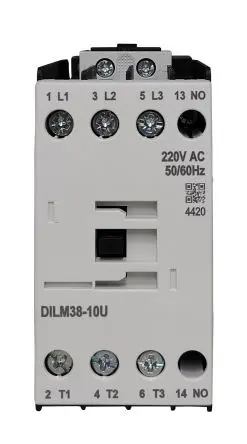Produktfoto 1 von RS PRO Schütz 230V ac-Spule, 3-polig, 690V / 38 A 24V 18.5 kW 1 Schließer Elektromechanisch 1-Hilfskontakte