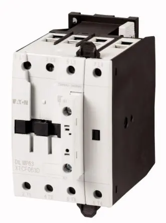 Produktfoto 1 von Eaton DILM Schütz 220V ac/dc, 230 V ac/dc-Spule, 3-polig, 230V dc / 63 A 3.5 kW 1 Öffner Umkehrend