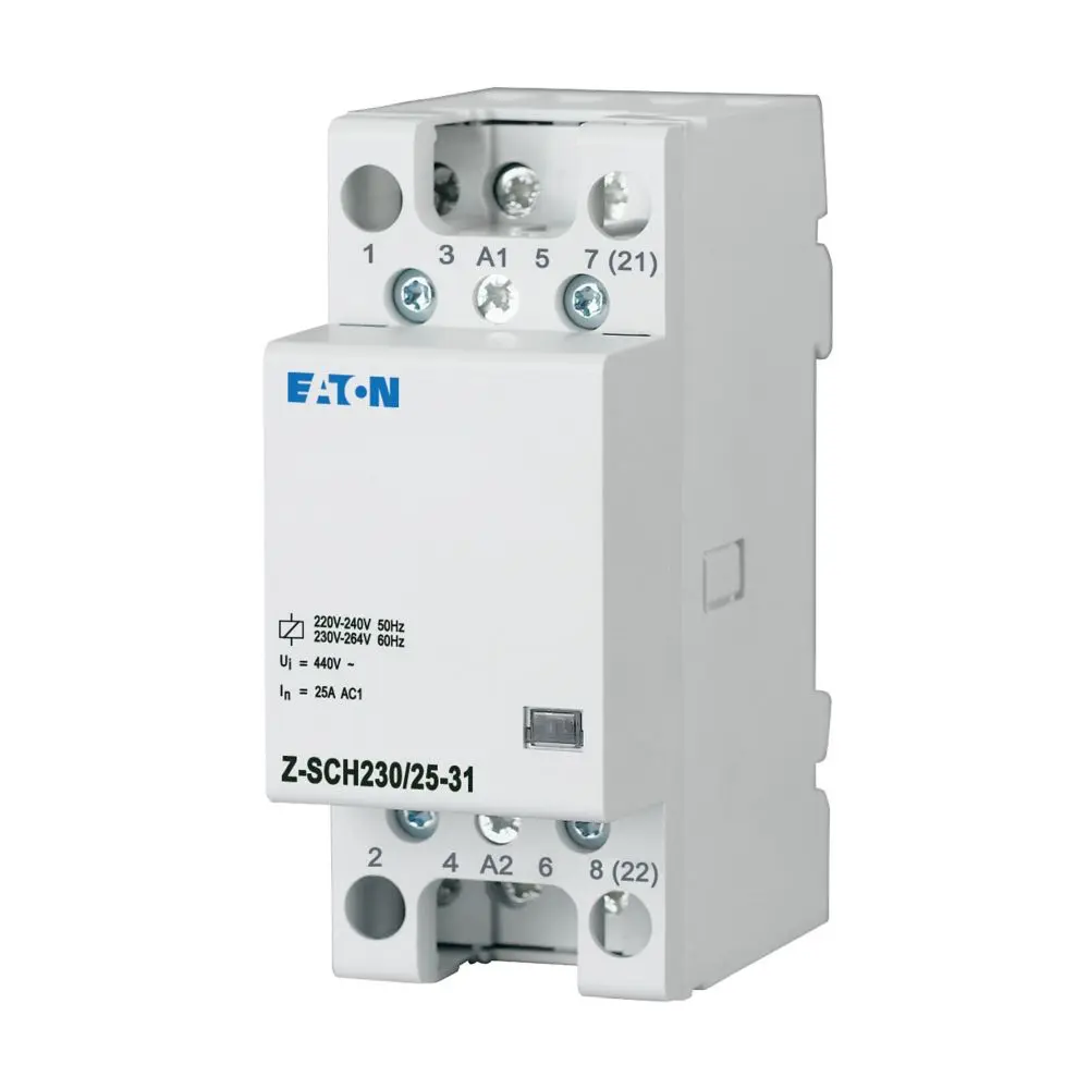 Produktfoto 1 von Eaton DILM Einbauschutz 230 V ac-Spule, 3-polig, 440V / 25 A 3 Schließer, 1 Öffner Umkehrend 1-Hilfskontakte