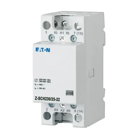 Produktfoto 1 von Eaton Z-SCH Einbauschutz 230V ac-Spule, 3-polig, 440V / 25 A 2 Schließer/2 Öffner Umkehrend 1-Hilfskontakte