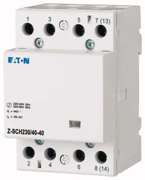 Produktfoto 1 von Eaton DILM Einbauschutz 230 V ac-Spule, 3-polig, 440V / 40 A 4 Schließer Umkehrend 4-Hilfskontakte