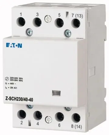 Produktfoto 1 von Eaton DILM Einbauschutz 230V ac-Spule, 3-polig, 440V / 40 A 4 Schließer Umkehrend 4-Hilfskontakte